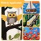 100PCS Colored Felt Sheets - 3.7 x 3.7 inches & 1mm Thick Non-Woven Fabric for DIY Craft Fabric, Cutting, Sewing, Shaping Suitable for Craft, Home Decoration